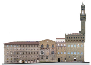 Prospetto Nord Palazzo Vecchio, Firenze